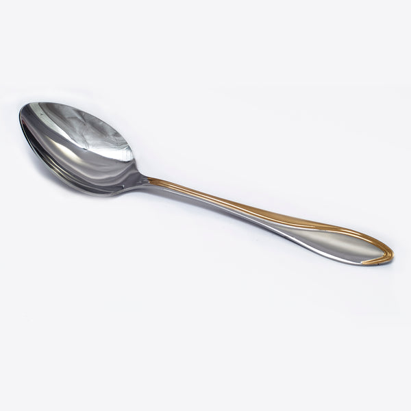 Wave gold dinning spoon