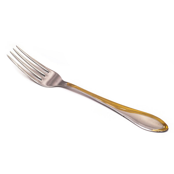 Wave gold dinning fork
