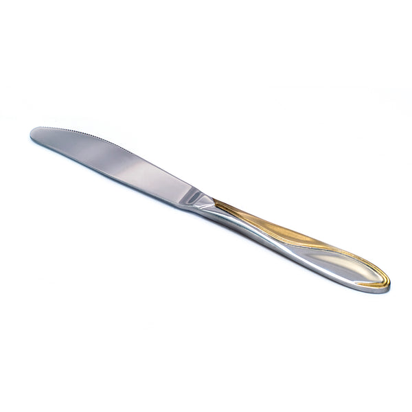 Wave gold dinning knife